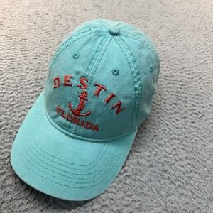 Destin Florida Beach  Hat Women Baseball Cap One Size Alvins Island Teal